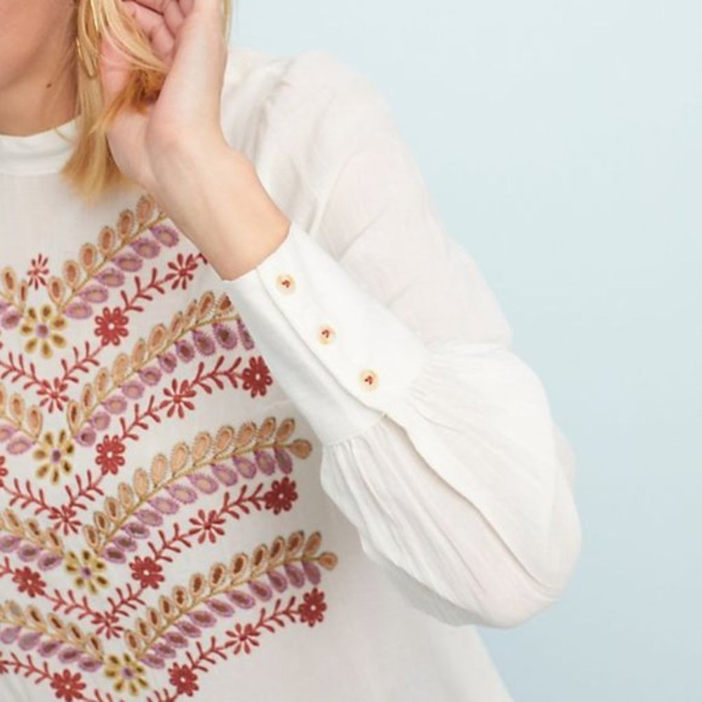 Daphne Embroidered Blouse by Meadow Rue